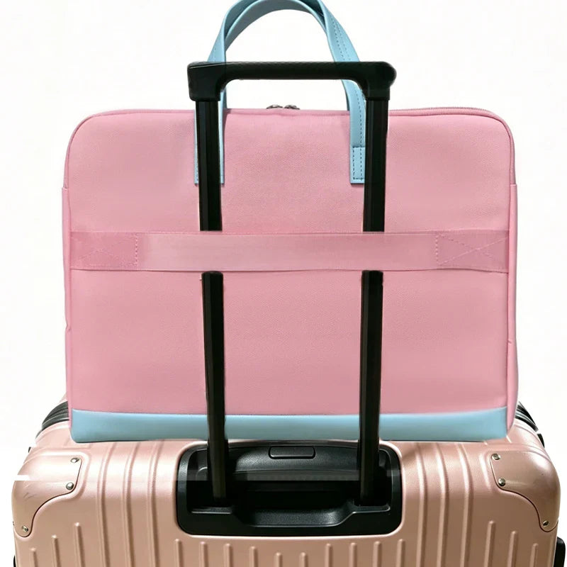 Premium Vertical Laptop Briefcase - Vibrant Pink - Packaging Detail - Driulug supplier