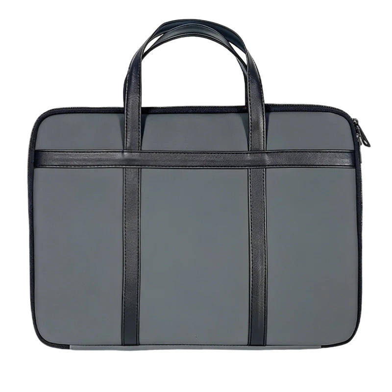 Premium Matte Textured 180-Degree Full-Open Professional Briefcase — Gray - Packaging Detail - Driulug supplier
