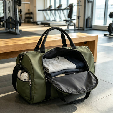 Dark Gray Waterproof Sports Travel Bag | Wet-Dry Separation & Shoe Compartment - Detail - Driulug travel bag supplier