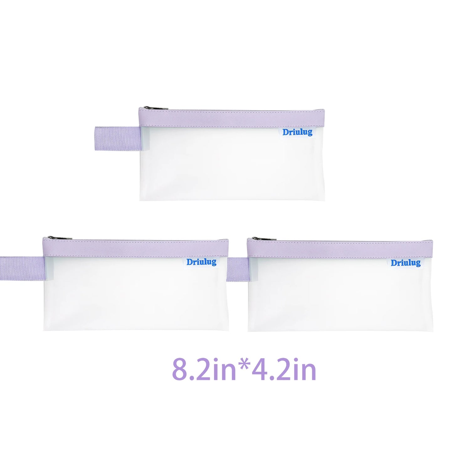 Bulk Pack: Small Minimalist Frosted Waterproof Zipper Storage Pouch (Set of 3 - Single Size) - Usage Scenario - Driulug supplier