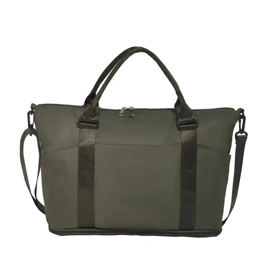 Dark Gray Waterproof Sports Travel Bag | Wet-Dry Separation & Shoe Compartment - Detail View 2 - Driulug supplier