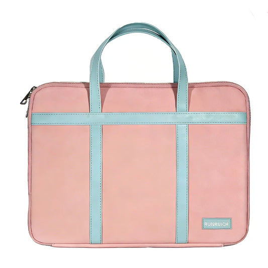 Premium Matte Textured 180-Degree Full-Open Professional Briefcase — Pink - Main View - Driulug supplier