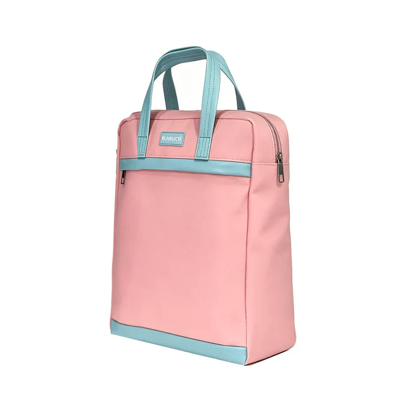 Premium Vertical Laptop Briefcase - Vibrant Pink - Side View - Driulug supplier