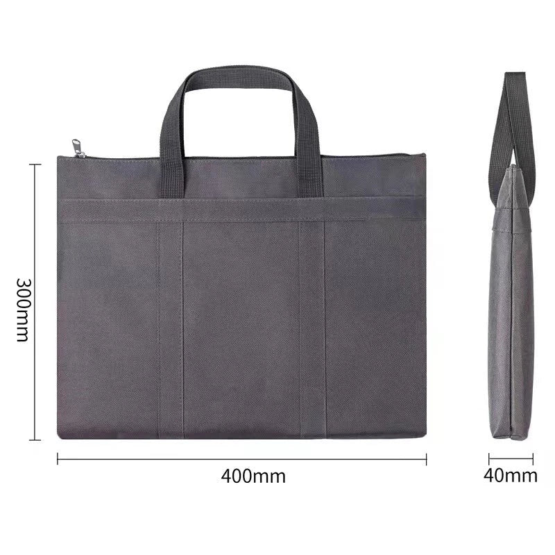 Large Capacity Portable Oxford Fabric Briefcase — Blue - Side View - Driulug supplier