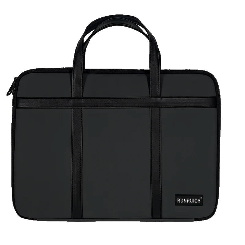 Premium Matte Textured 180-Degree Full-Open Professional Briefcase — Black - Additional Detail View - Driulug supplier