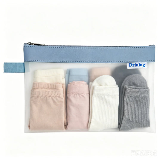Minimalist Green Frosted Waterproof Zipper Storage Pouch Set (3-Piece) - Eco-Friendly TPU Organizer - Main View - Driulug supplier