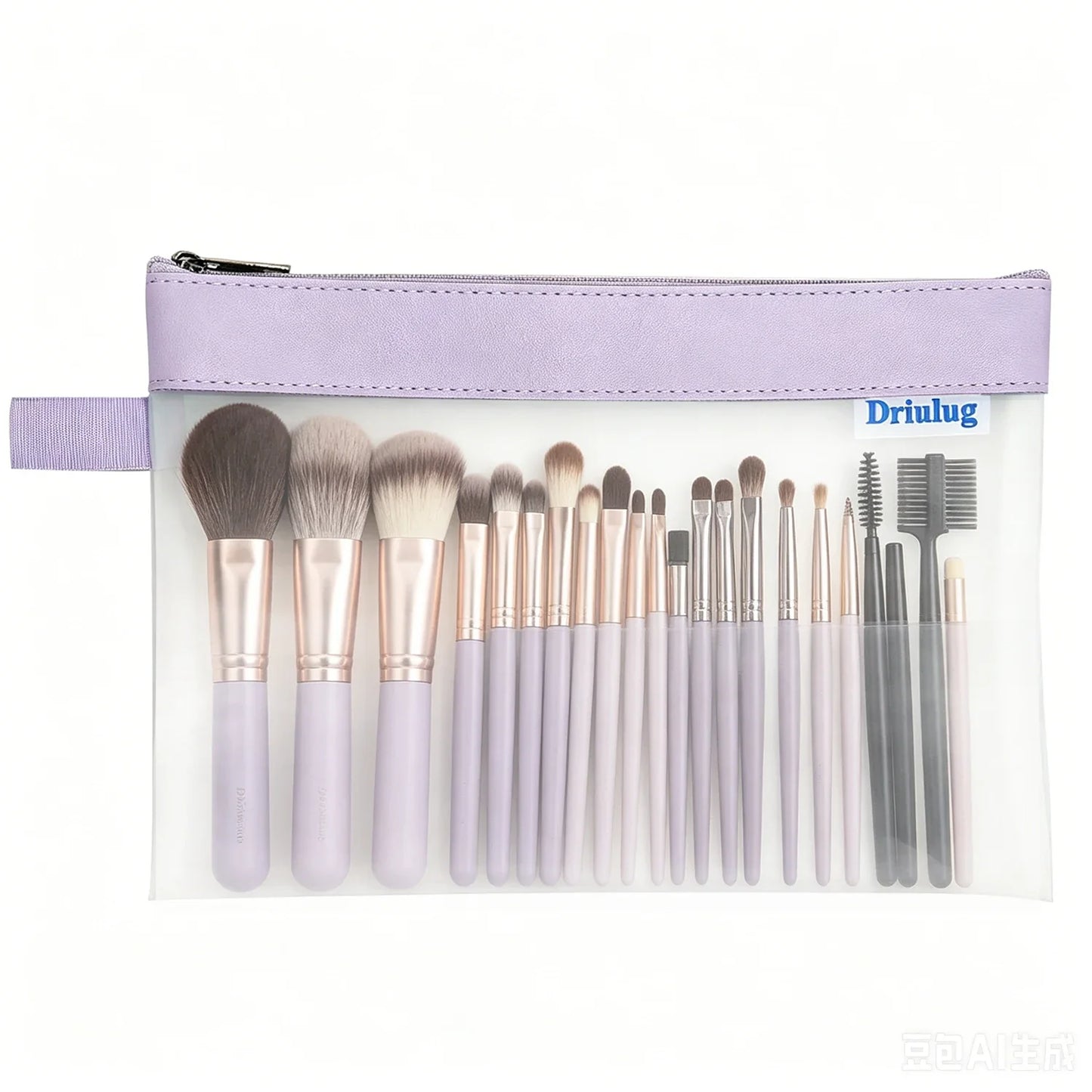 Minimalist Green Frosted Waterproof Zipper Storage Pouch Set (3-Piece) - Eco-Friendly TPU Organizer - Detail View 5 - Driulug supplier
