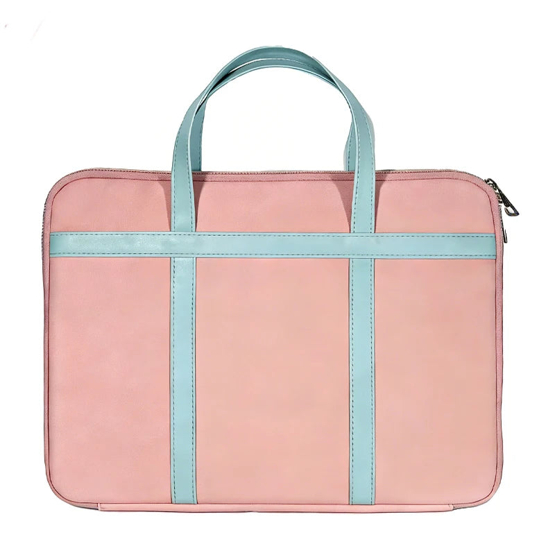Premium Matte Textured 180-Degree Full-Open Professional Briefcase — Pink - Usage Scenario - Driulug supplier