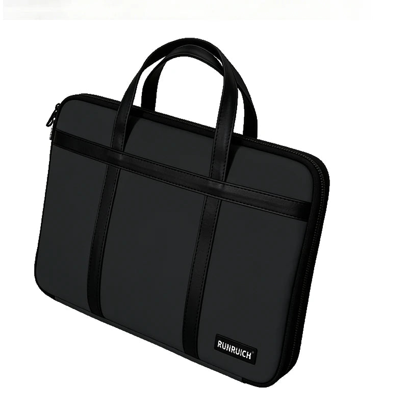 Premium Matte Textured 180-Degree Full-Open Professional Briefcase — Black - Additional Detail View - Driulug supplier