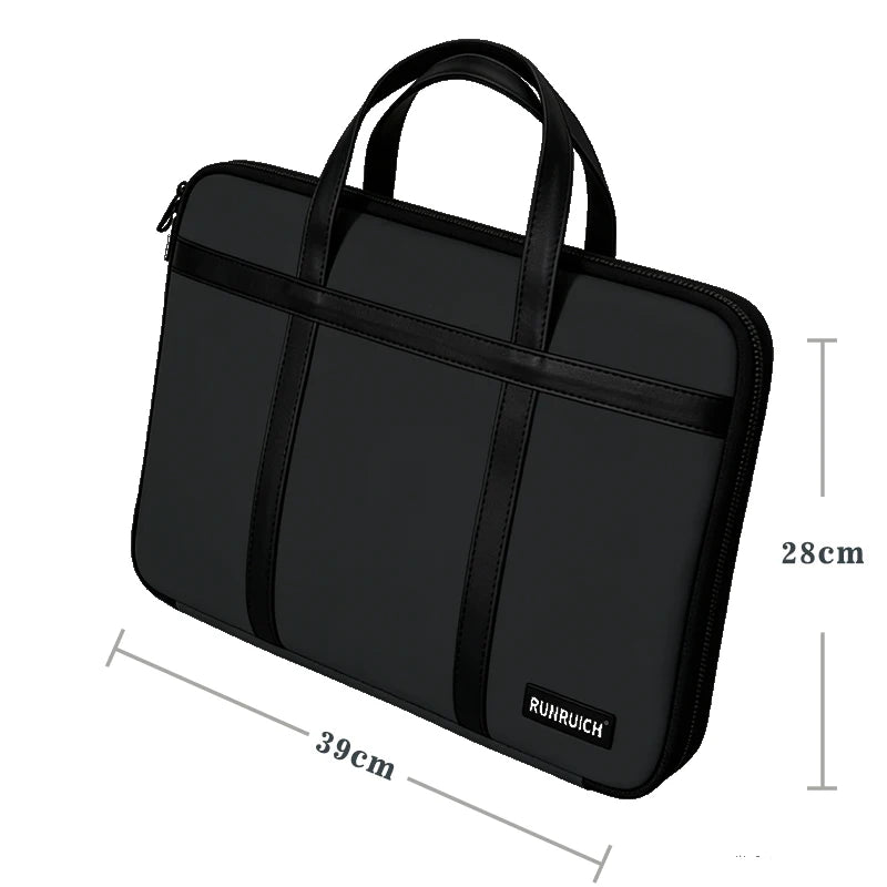 Premium Matte Textured 180-Degree Full-Open Professional Briefcase — Black - Additional Detail View - Driulug supplier
