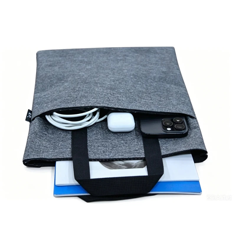 Minimalist Vertical Oxford Fabric Briefcase for Business Professionals — Blue - Detail View - Driulug supplier