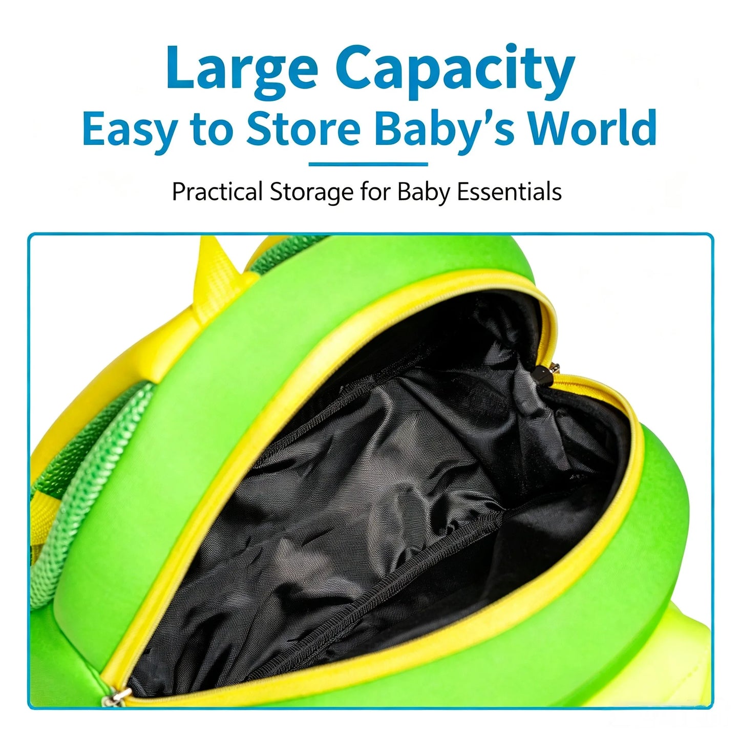 Cute Frog Kids Backpack — 3D Neoprene Ca — Detail View 7 — Driulug Supplier