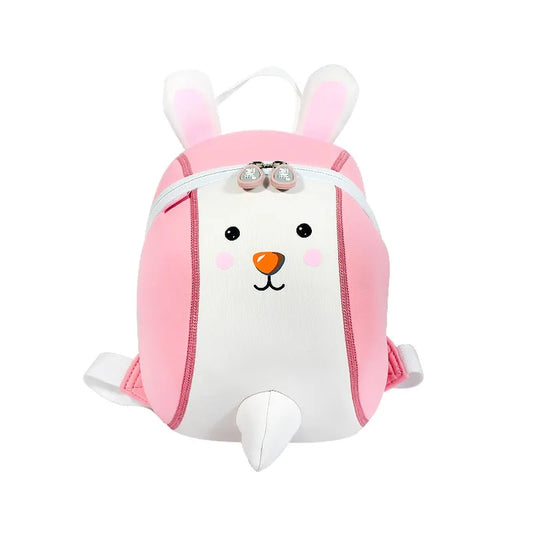 Cute Bunny Kids Backpack — 3D Neoprene C — Main View Front — Driulug Kids Backpack Supplier