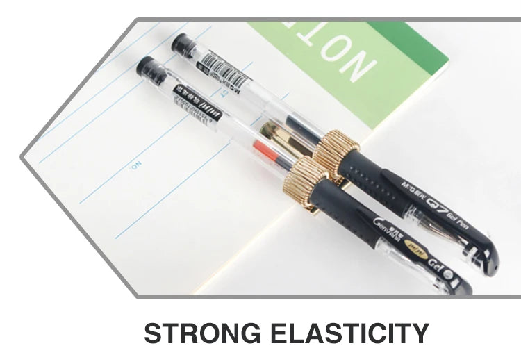 Colorful 2-Hole Hook-Style Pen Holder with Fixed Spring Loops - Additional Detail View - Driulug supplier