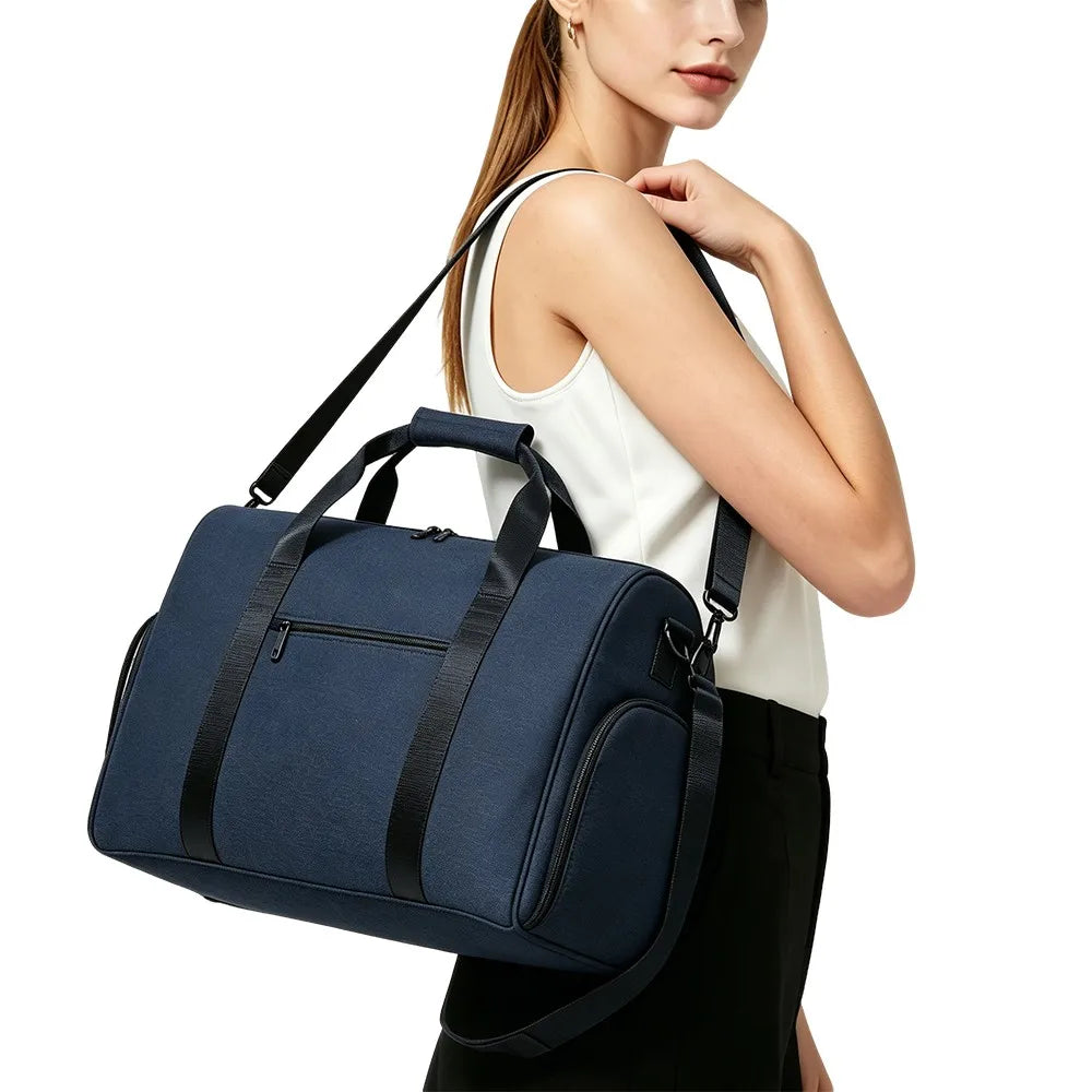 Waterproof Sports Duffel Bag with Shoe Compartment — 35L Wet-Dry Separation Gym Travel Bag - Detail View 6 - Driulug supplier