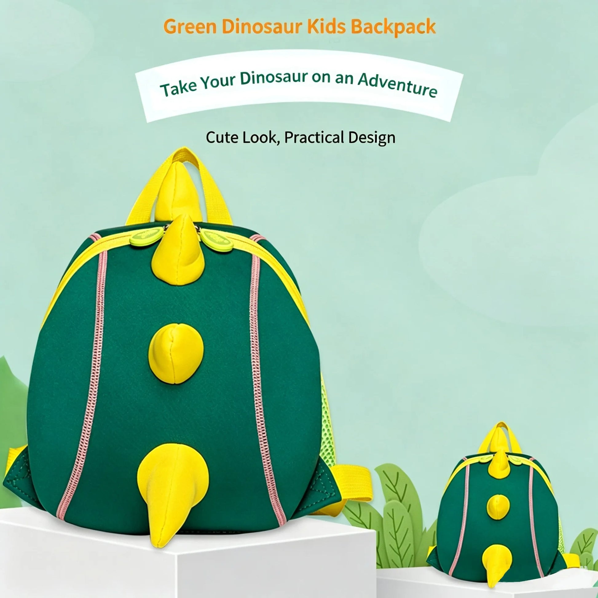 Dino Backpack Back View
