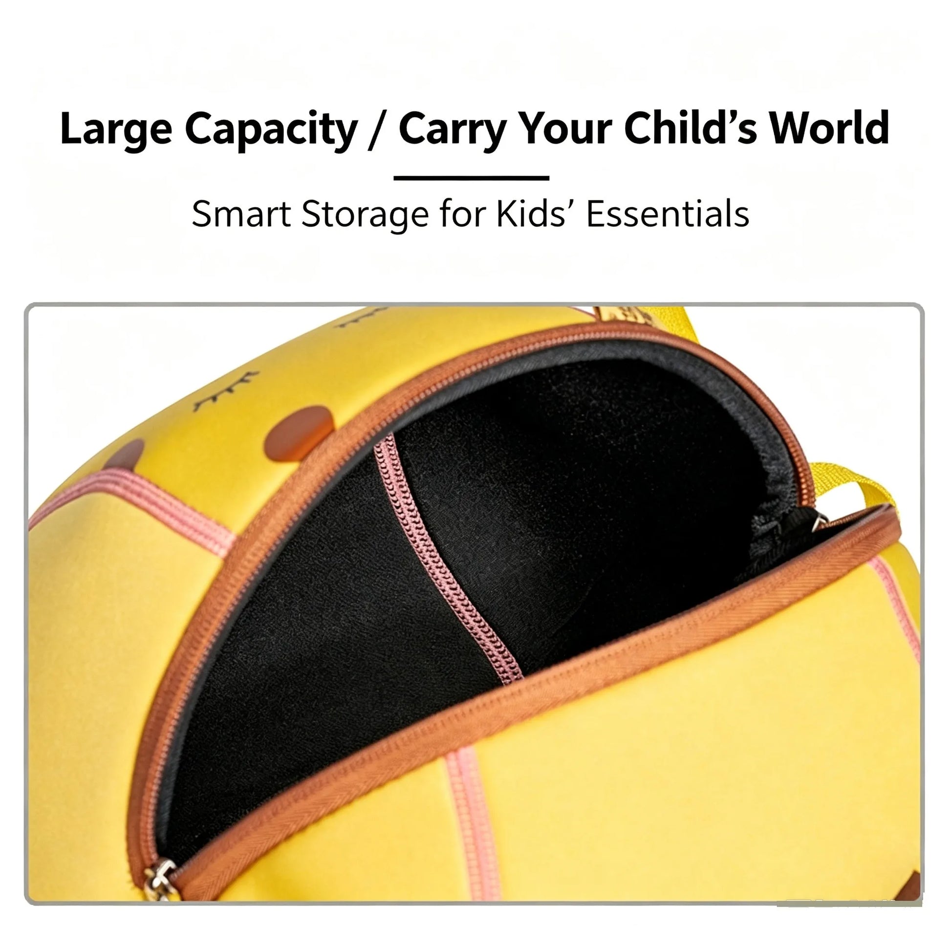 Cute Giraffe Kids Backpack Large — 3D Ne — Detail View 9 — Driulug Supplier
