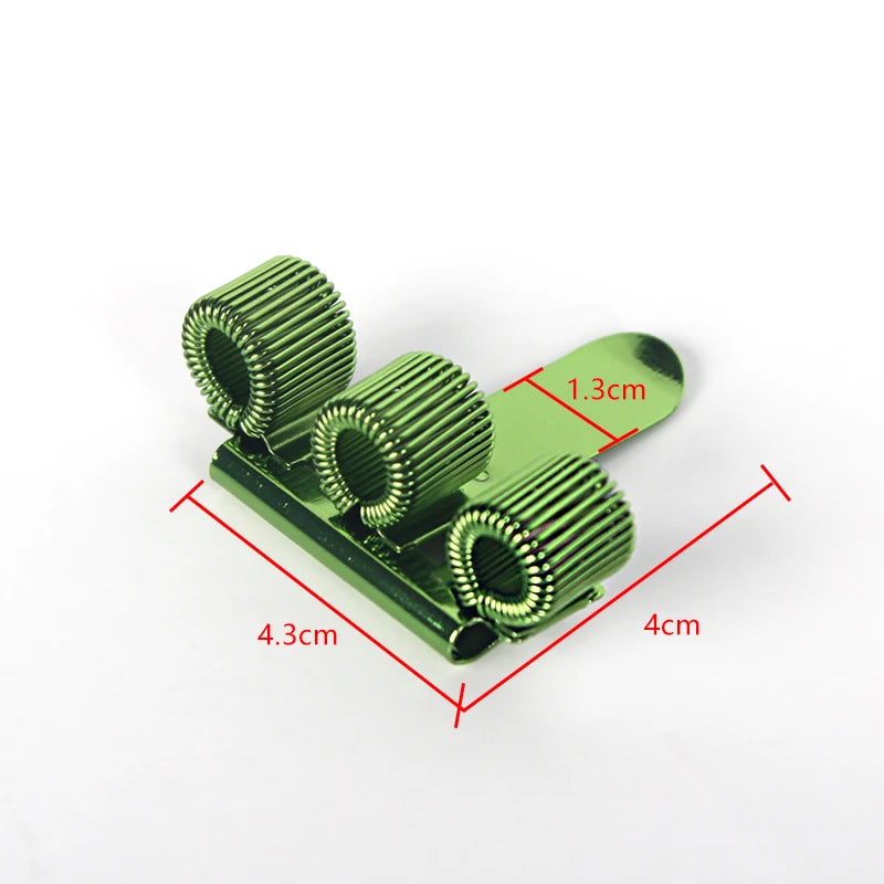 Colorful 3-Hole Hook-Style Pen Holder with Fixed Spring Loops - Additional Detail View - Driulug supplier