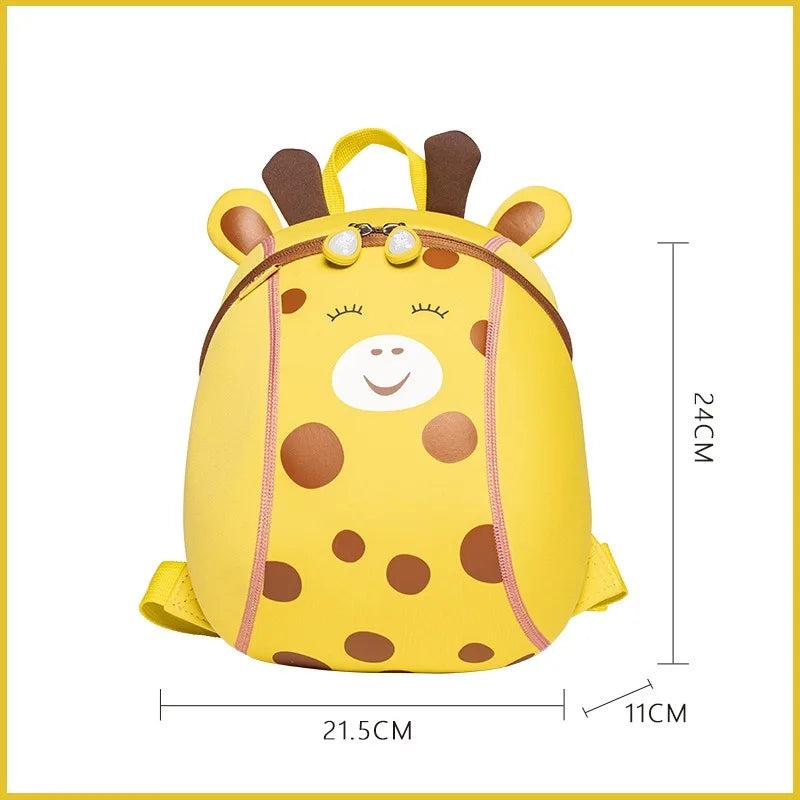 Cute Giraffe Kids Backpack Small — 3D Ne — 3D Detail Close-Up — Driulug Children Bag