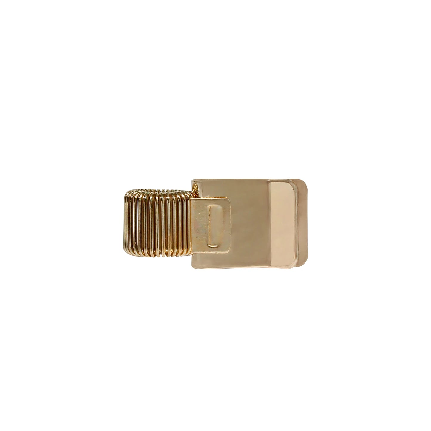 Classic Metal N1-Style Pen Holder with Fixed Spring Loop - Premium Gold & Color Series - Detail View - Driulug supplier
