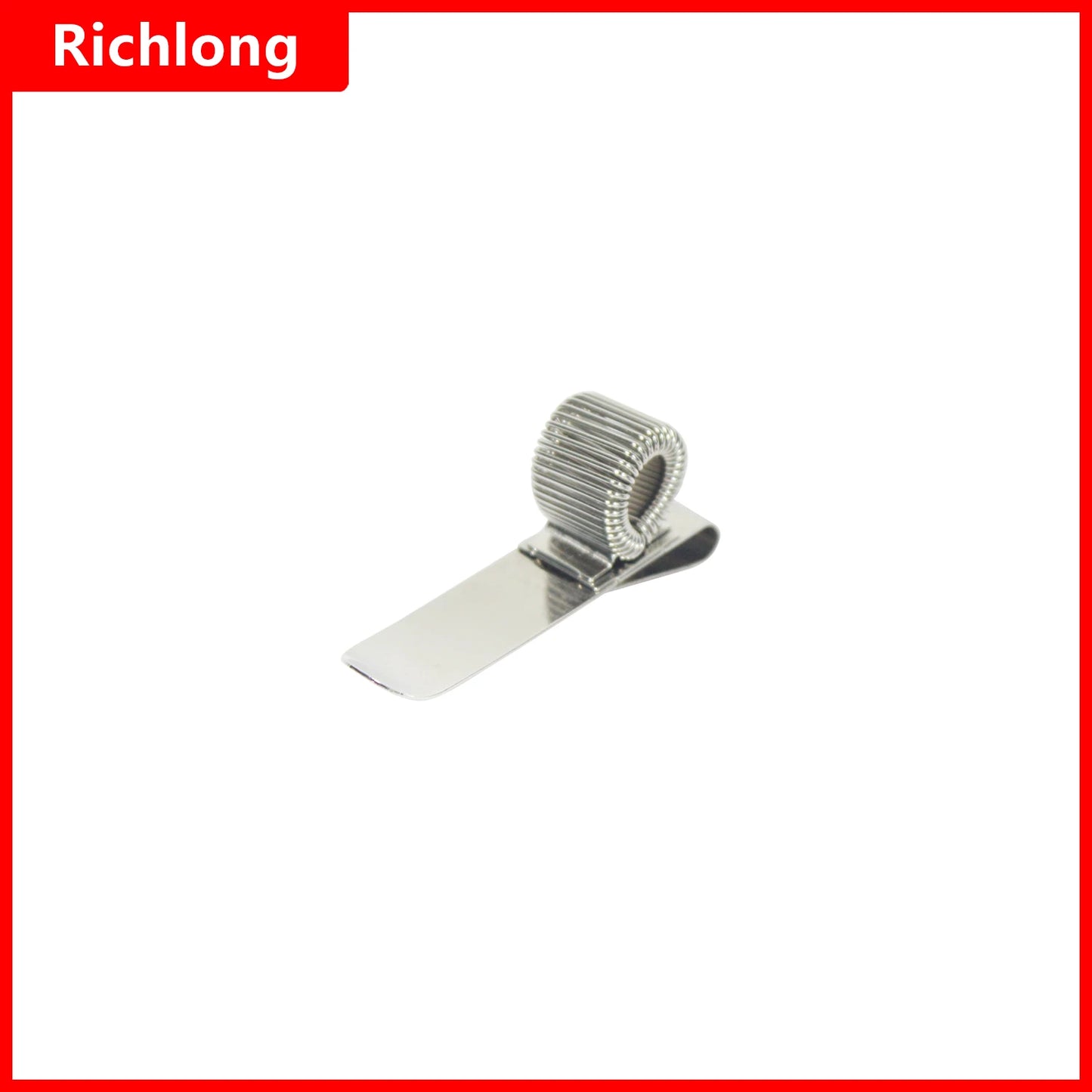 Classic Metal Hook-Style Pen Holder with Horizontal Fixed Spring Loop - Product Dimensions - Driulug supplier