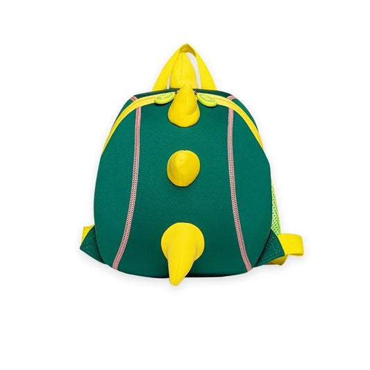 Cute Dino Backpack — White Background Front View