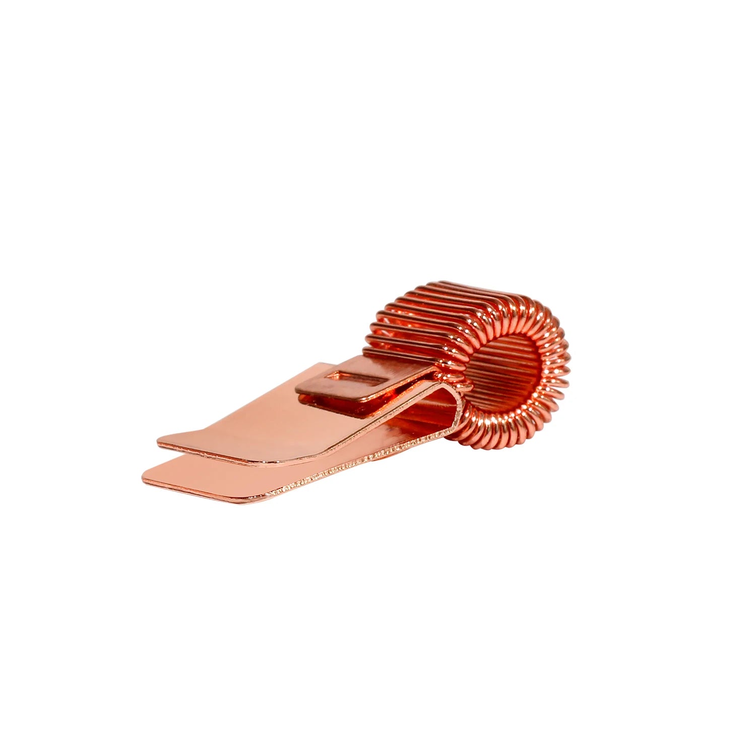 Classic Metal N1-Style Pen Holder with Fixed Spring Loop - Elegant Rose Gold - Main View - Driulug supplier