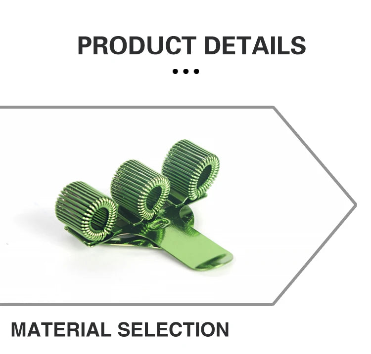 Colorful 3-Hole Hook-Style Pen Holder with Fixed Spring Loops - Back View - Driulug supplier