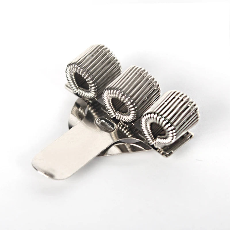Classic Metal 3-Hole Hook-Style Pen Holder with Fixed Spring Loops - Main View - Driulug supplier