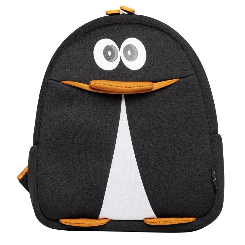 Cute Penguin Kids Backpack — 3D Neoprene — Main View Front — Driulug Kids Backpack Supplier