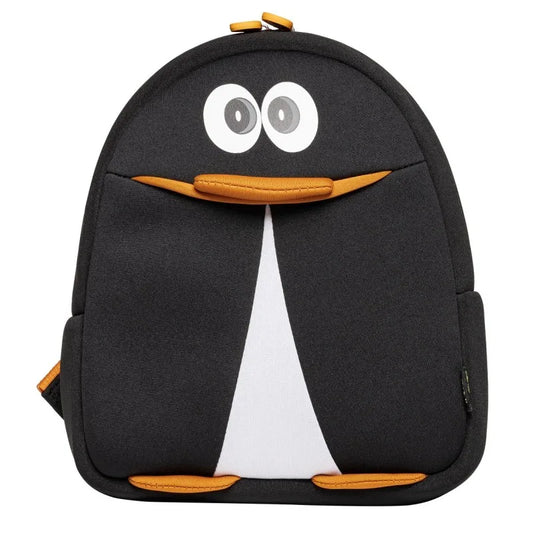 Cute Penguin Kids Backpack — 3D Neoprene — Main View Front — Driulug Kids Backpack Supplier