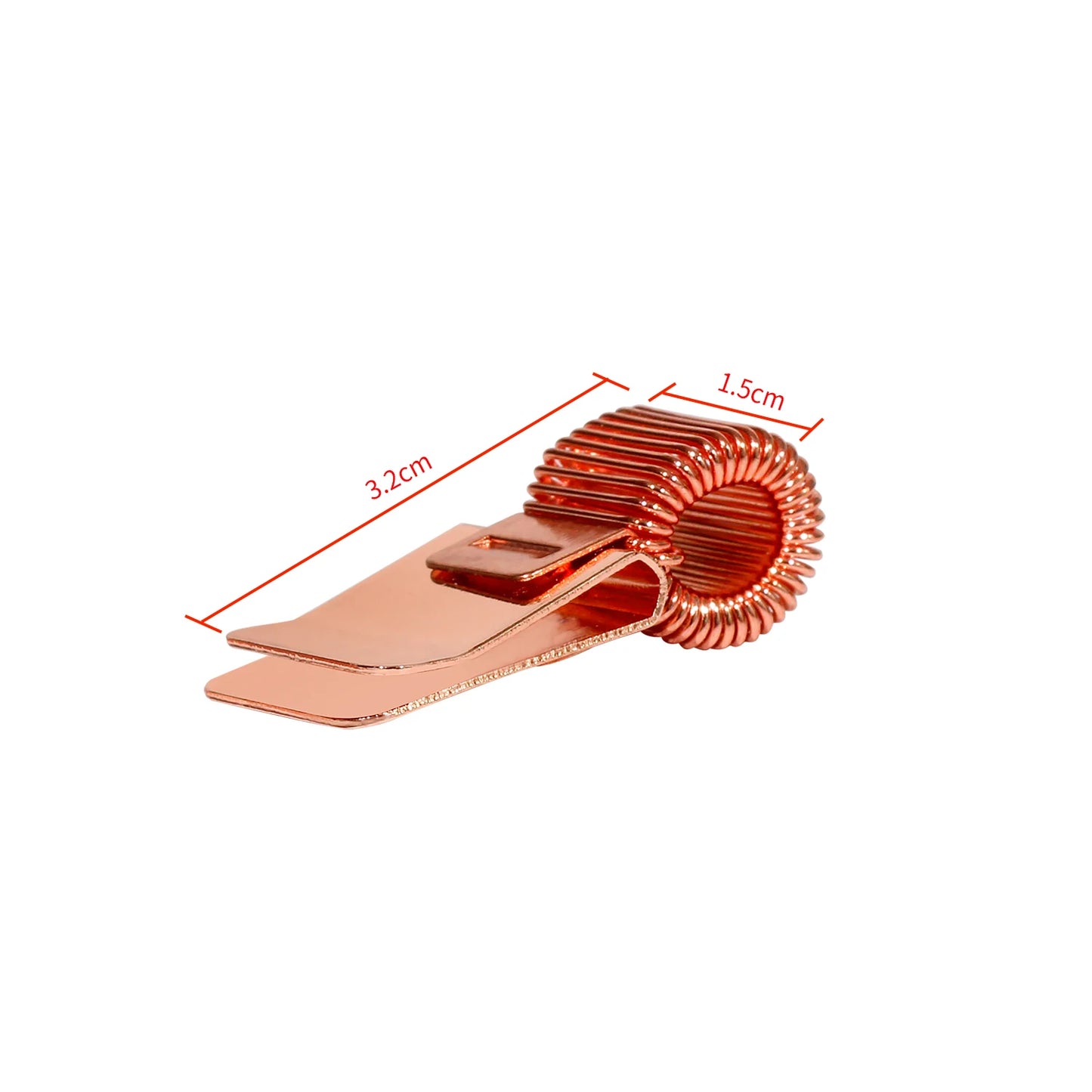 Classic Metal N1-Style Pen Holder with Fixed Spring Loop - Elegant Rose Gold - Detail View - Driulug supplier
