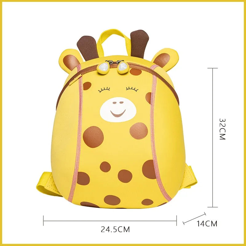 Cute Giraffe Kids Backpack Large — 3D Ne — 3D Detail Close-Up — Driulug Children Bag