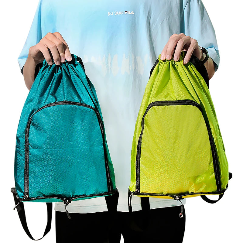 Lake Teal Drawstring Backpack