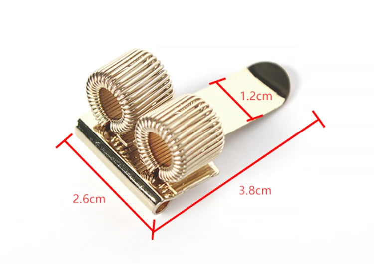 Colorful 2-Hole Hook-Style Pen Holder with Fixed Spring Loops - Close-up View - Driulug supplier