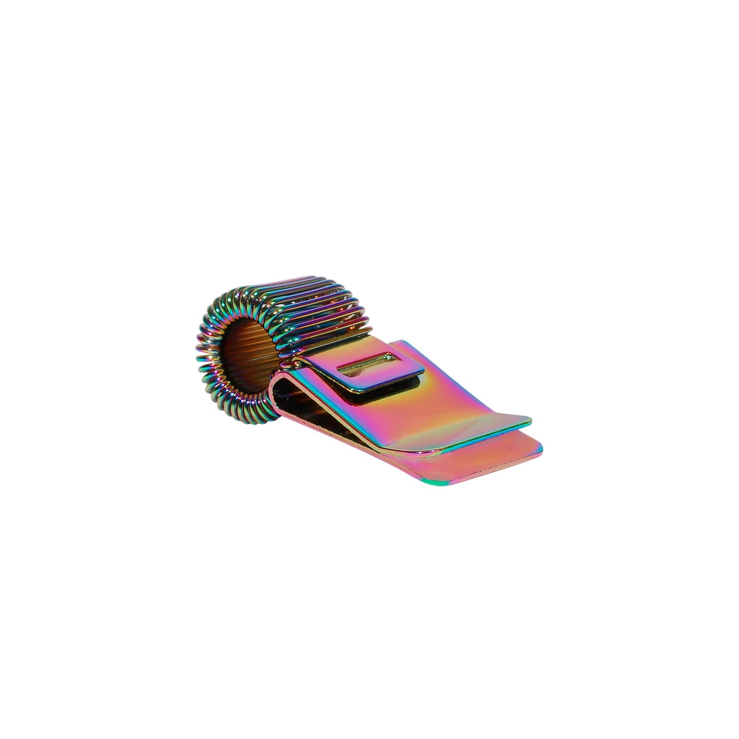 Classic Metal N1-Style Pen Holder - Vibrant Rainbow Series - Back View - Driulug supplier